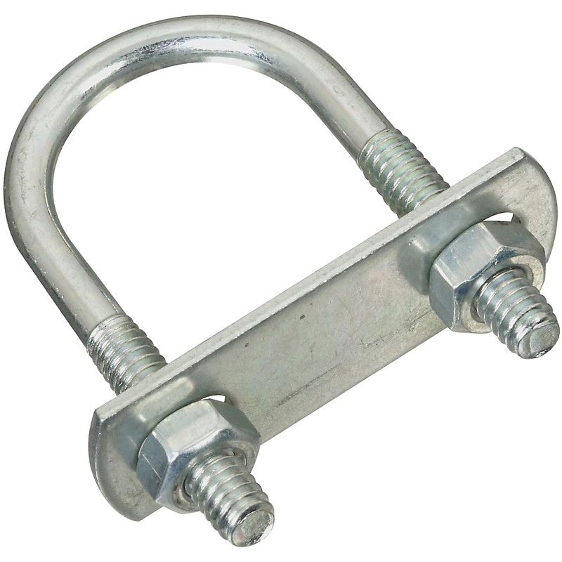 National Hardware N222-083 U-Bolt, 1/4-20 Thread, 1 in L Thread, Steel, Zinc (Pack of 5)