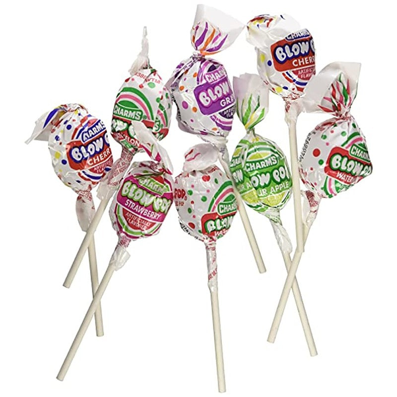 Charms Blow Pop 3869 Assorted Lollipop, 65 oz (Pack of 100)