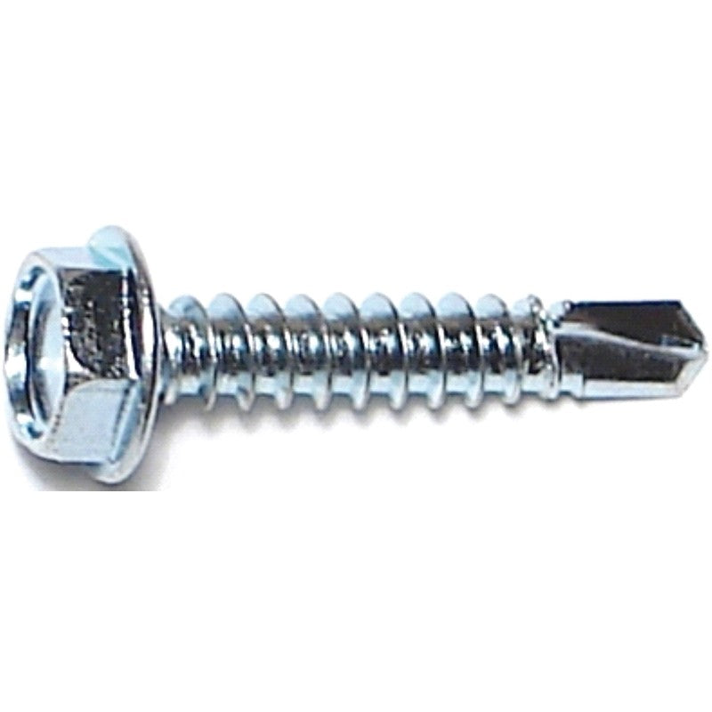 Midwest Fastener 10280 Screw, #10 Thread, 1 in L, Hex, Socket Drive, Self-Drilling Point, Steel, Zinc