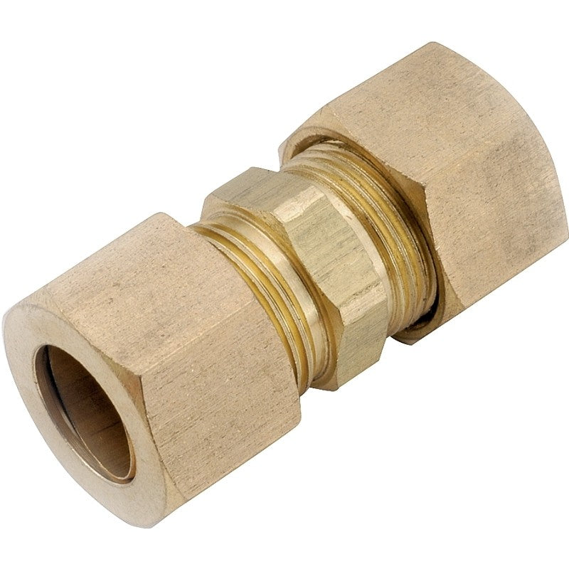 Anderson Metals 750062-06 Pipe Union, 3/8 in, Compression, Brass, 200 psi Pressure (Pack of 10)