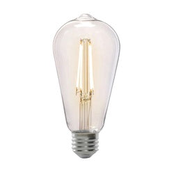 Feit Electric ST19/CL/VG/LED/2 LED Light Bulb, ST19 Lamp, 60 W Equivalent, E26 Medium Lamp Base, Dimmable, Amber/Clear