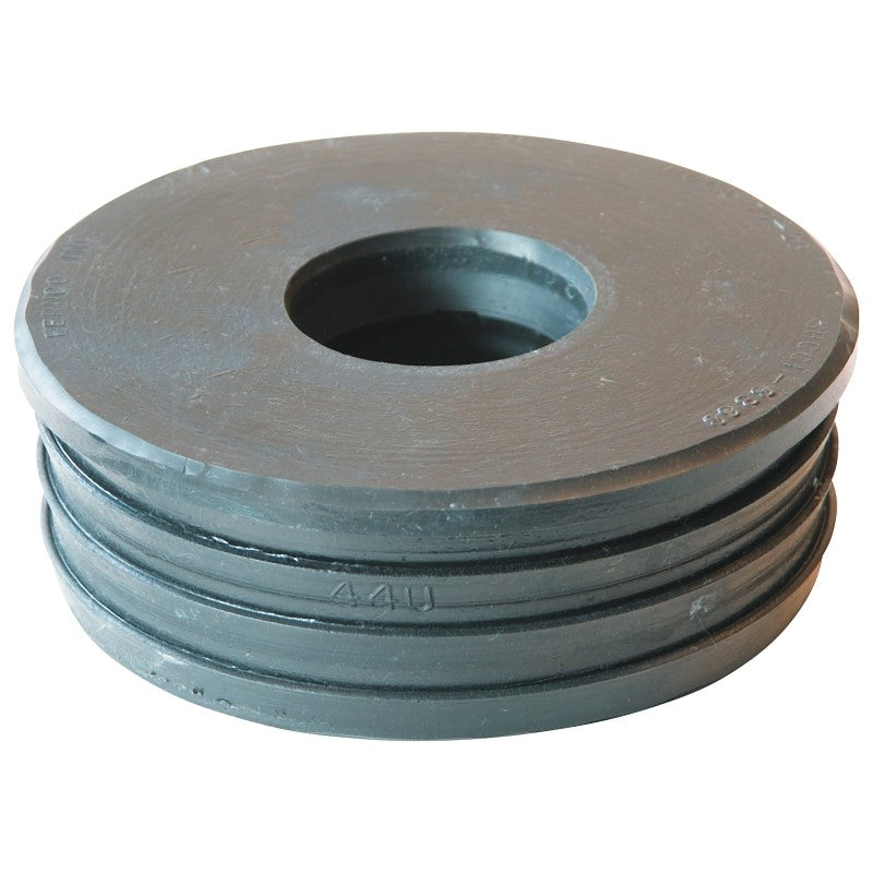 Fernco P44U-139 Flexible Compression Donut, Plastic, For: Sewer Pipe Joints and DWV Connections Such as Sockets, Hubs