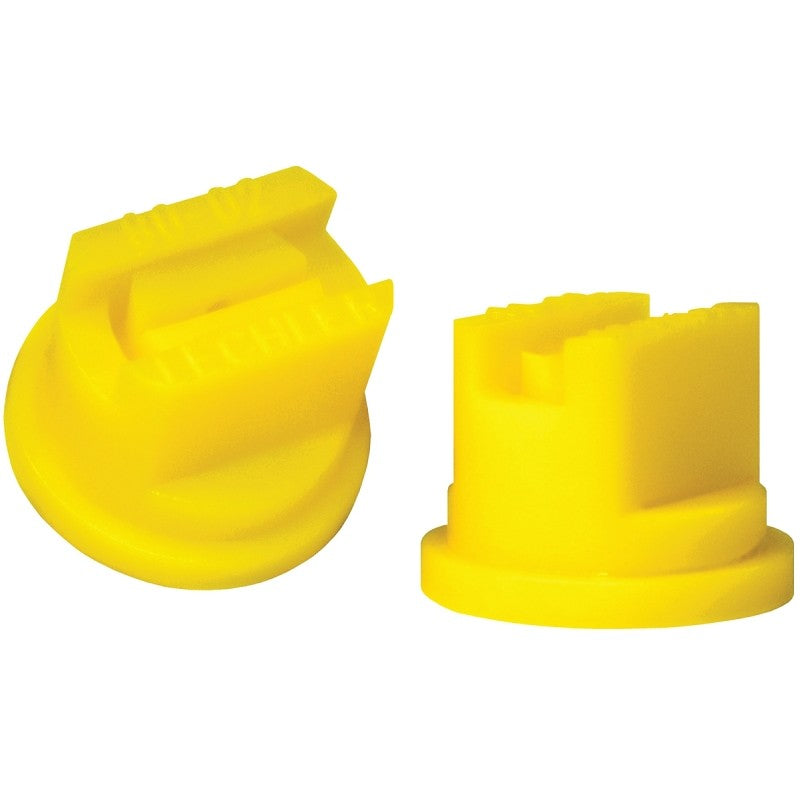 Green Leaf ST8002 Spray Nozzle, Standard Flat, Polyoxymethylene, Yellow, For: Y8253048 Series 8 mm Cap