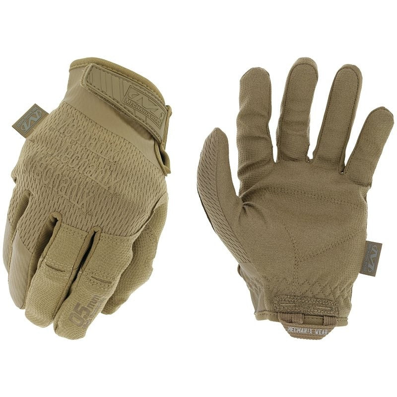 Mechanix Wear MSD-72-010 Tactical Glove, L, 9 in L, Straight Thumb, Hook and Loop Cuff, Suede Leather, Coyote