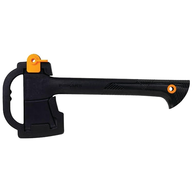 Fiskars 375501-1001 Hatchet Axe, 1.4375 lb Head, Steel Head, Fiberglass Handle, 14 in OAL