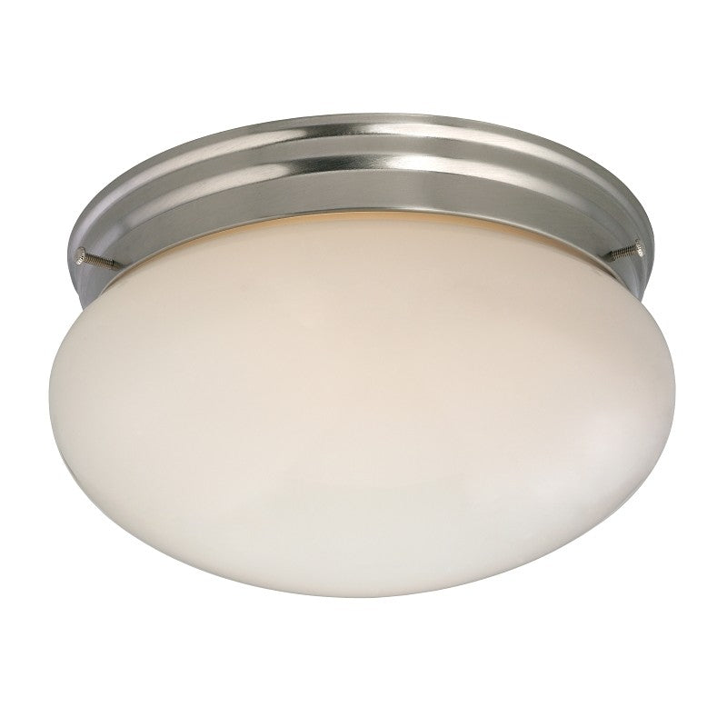Boston Harbor F14BB02-8005-BN Two Light Round Ceiling Fixture, 120 V, 60 W, 2-Lamp, A19 or CFL Lamp
