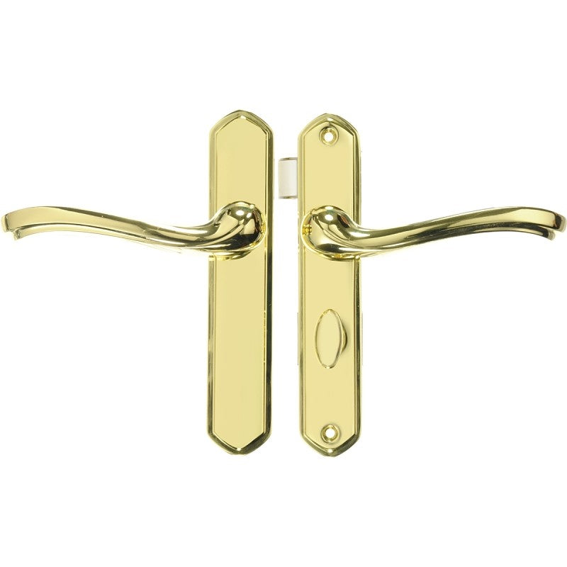 Wright Products VCA112PB Door Latch Set, Metal, Brass, 3/4 to 1-1/4 in Thick Door