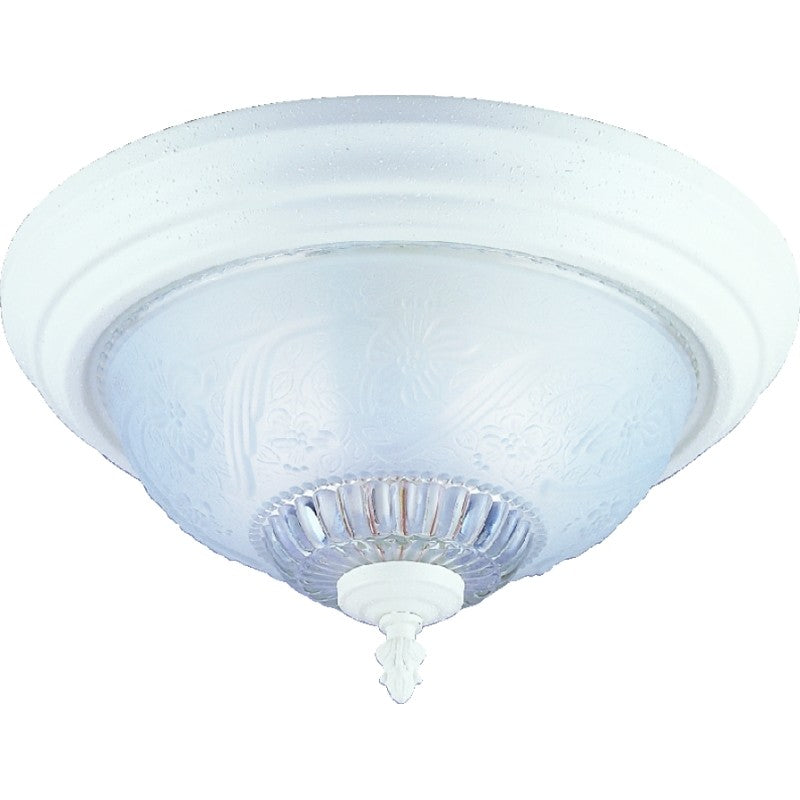 Boston Harbor F155WW02-1068EC3L Two Light Flush Mount Ceiling Fixture, 120 V, 60 W, 2-Lamp, A19 or CFL Lamp