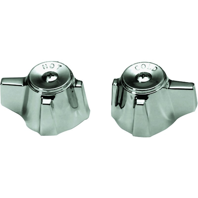 Danco 80680 Faucet Handle, Zinc, Chrome Plated, For: Sterling/Rockwell Two Handle Kitchen and Lavatory Faucets