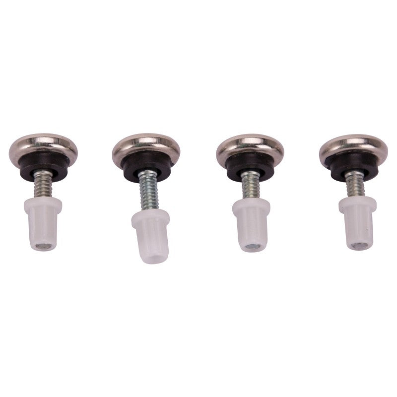 ProSource FE-S504-PS Furniture Glide, Plastic/Steel, Silver, Nickel Plated, 7/8 x 7/8 x 1-7/16 in Dimensions