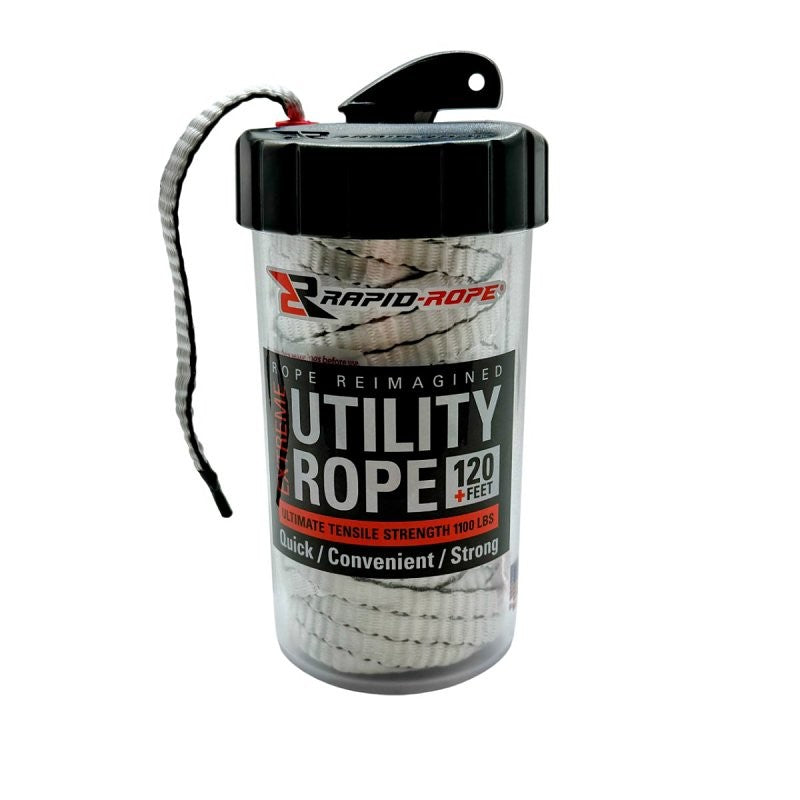 Rapid Rope RRCW6003 Rapid Rope Canister with Cutter, Shatterproof, White