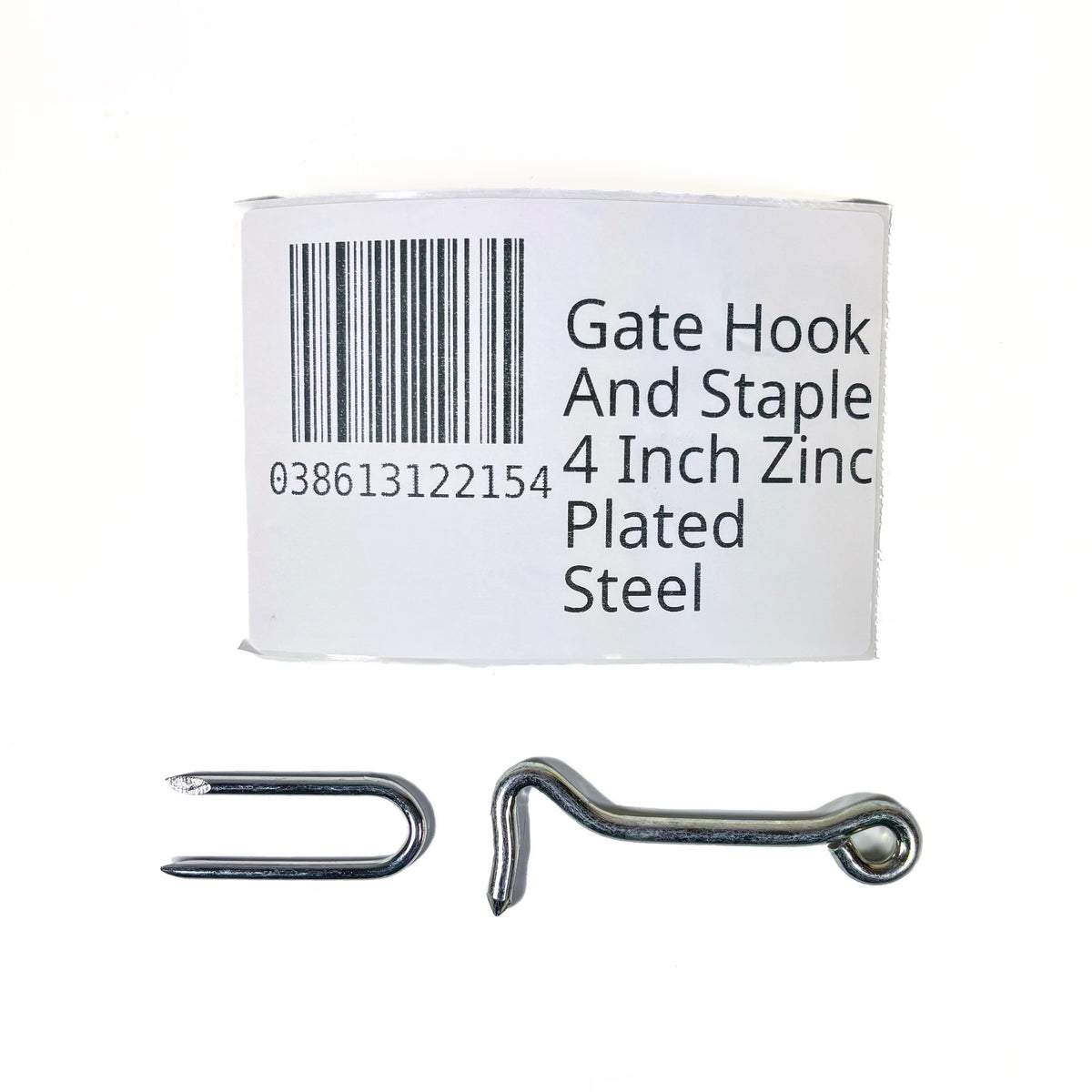 Gate Hook And Staple 4 Inch Zinc Plated Steel