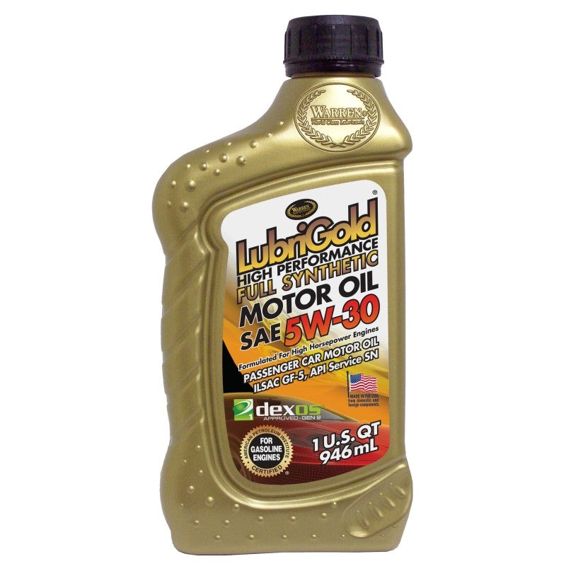 LubriGold 401424 Motor Oil, 5W-30, 1 qt (Pack of 6)