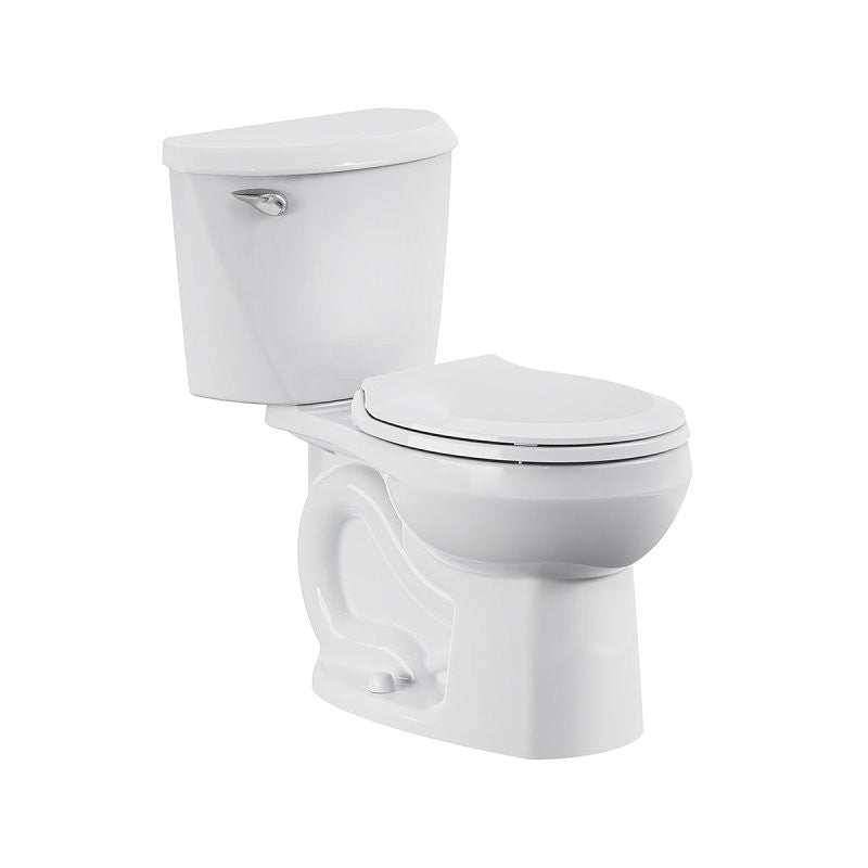 American Standard 736DA101.020 Complete Toilet, Round Front Bowl, 1.28 gpf Flush, 12 in Rough-In, 15 in H Rim, White