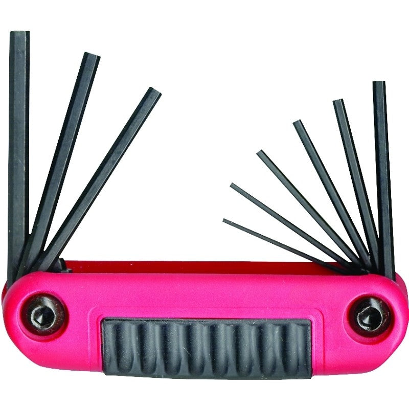 Eklind 25912 Hex Key Set, Includes: 0.05 to 3/16 in Keys, 9-Piece, Steel, Black