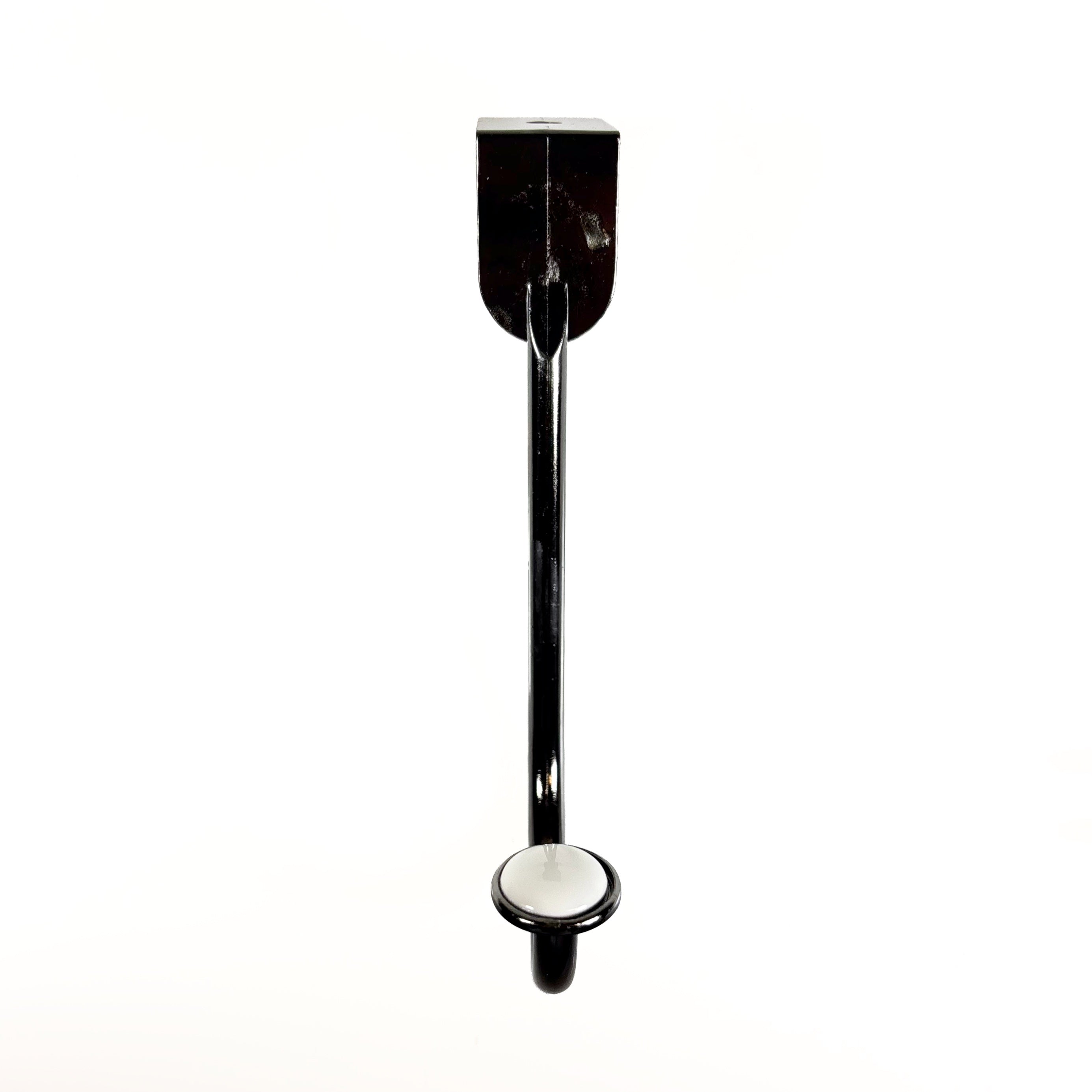 Metal Over The Door Hook Holder Pewter With Porcelain Accent