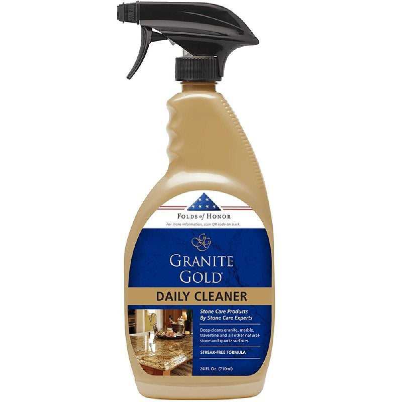 Granite Gold GG0032 Daily Granite Cleaner, 24 oz, Liquid, Lemon Citrus Fragrance, Clear (Pack of 6)