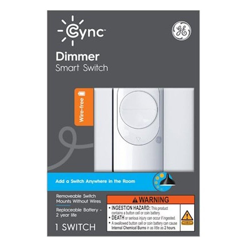 GE 93105004 Smart Switch, 3-Way, Bluetooth, Wireless, White