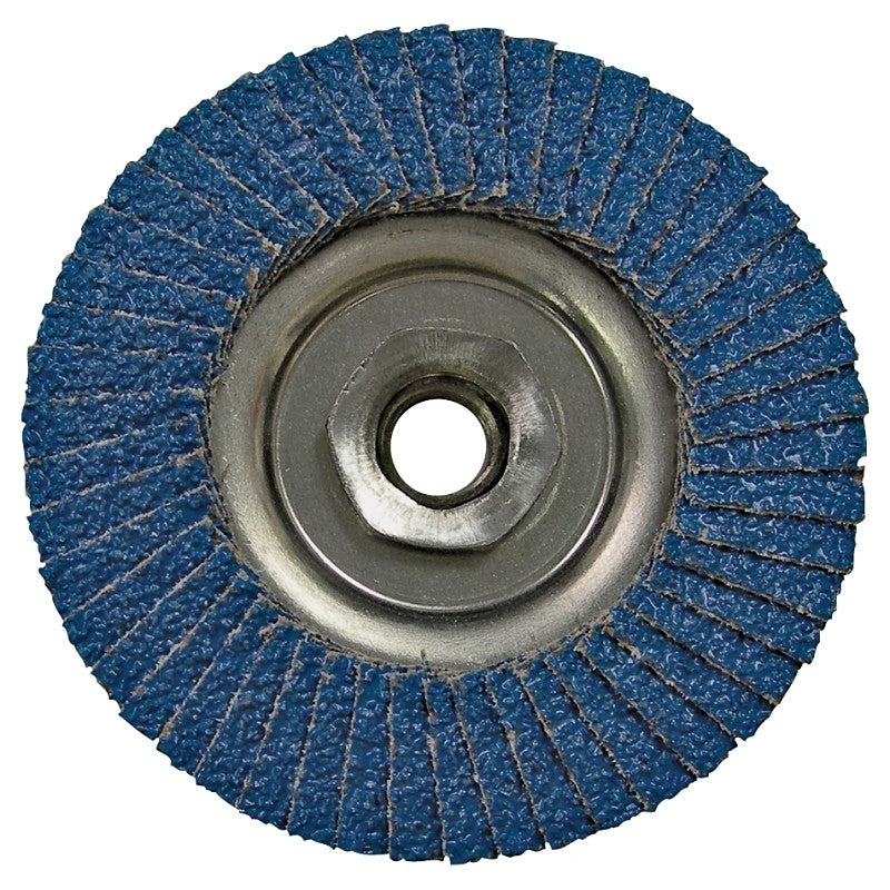 Vortec Pro 30827 Flap Disc, 4-1/2 in Dia, 5/8-11 Arbor, Non-Woven, 36 Grit, Coarse, Zirconia Aluminum Abrasive