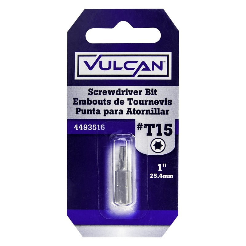 Vulcan 307321OR Screwdriver Bit, Hex Shank, S2 Chrome Molybdenum Steel