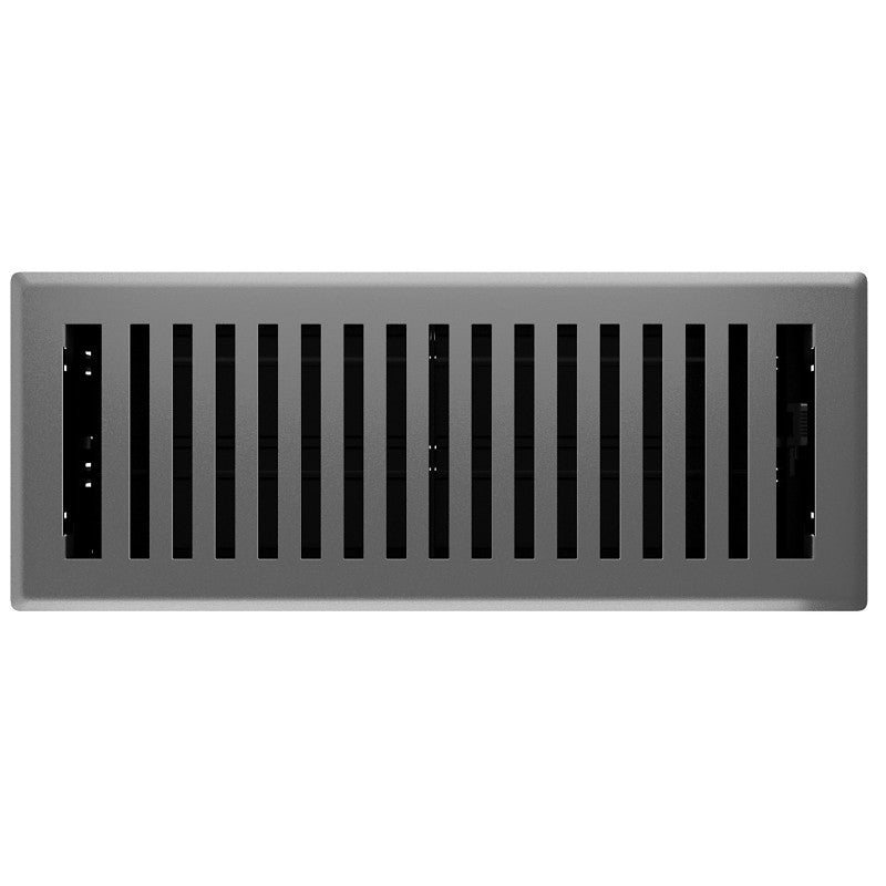 Imperial RG3445 Floor Register, 12 in W Duct Opening, 4 in H Duct Opening, Polystyrene, Gray, Granite