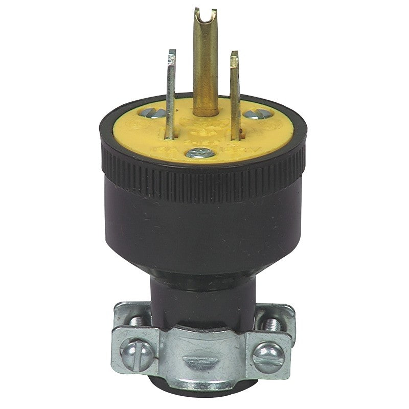 Eaton Wiring Devices 1709-BOX Electrical Plug, Straight Blade, 1/4 to 39/64 in, 2-Pole, 15 A, 125 V, NEMA: NEMA 5-15