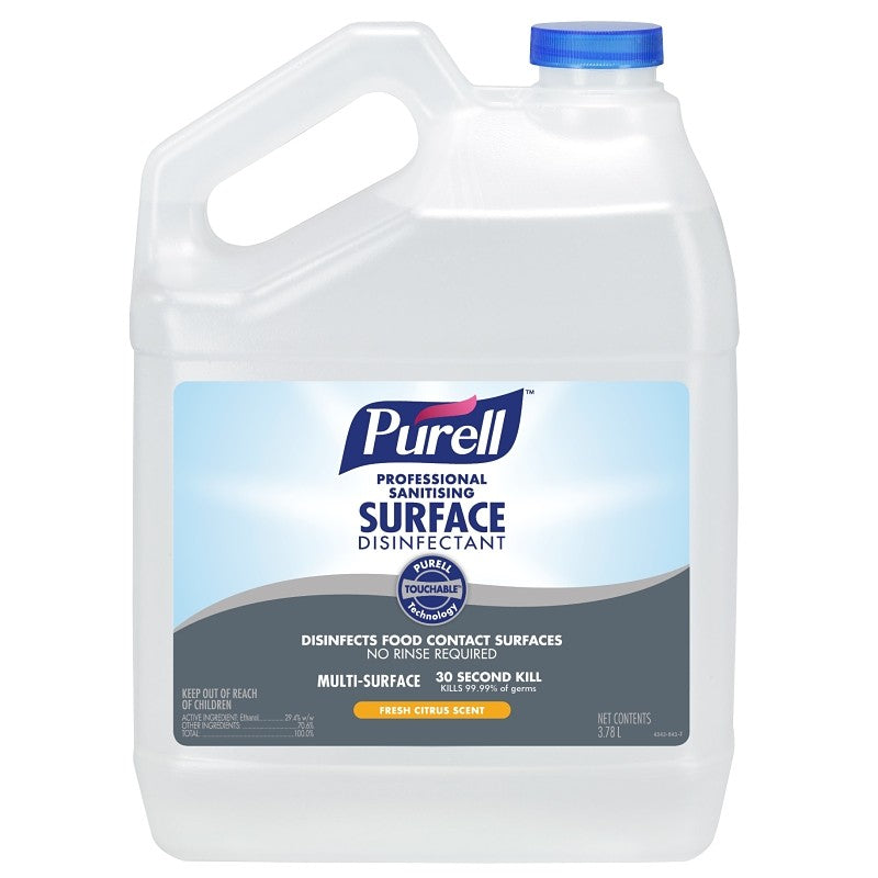 Purell 4342-04 Professional Surface Disinfectant, 128 fl-oz, Liquid, Citrus, Colorless (Pack of 4)