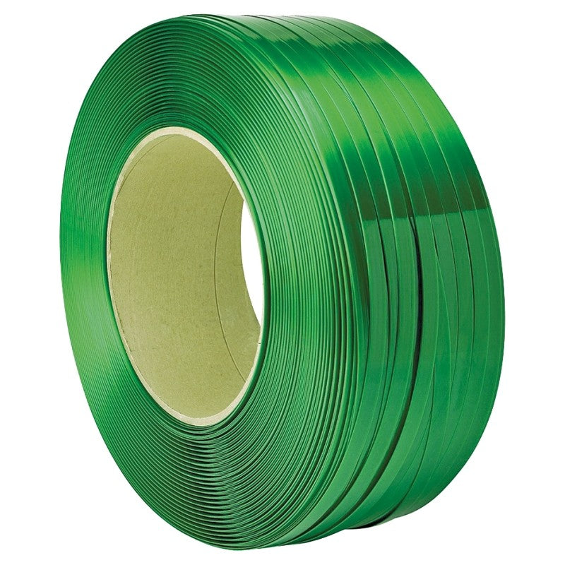 TransTech Signode ST-TPS2X2011 Strapping Coil, 4200 ft L, 5/8 in W, Polyester, Green