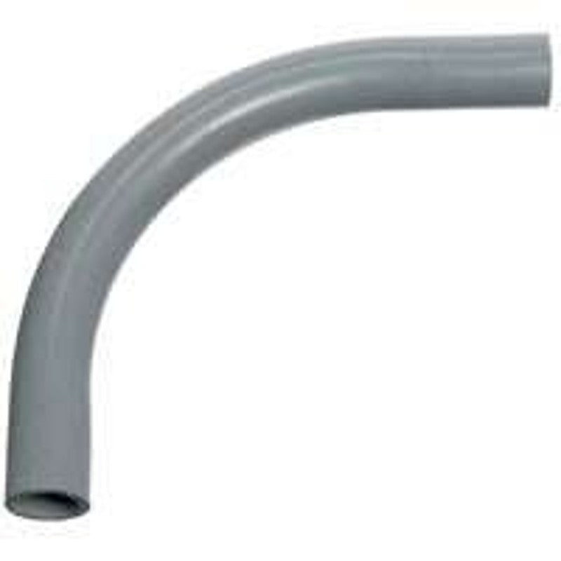 Carlon UB9FJ Elbow, 90 deg Angle, 2 in Plain End, PVC, Gray, 1/PK