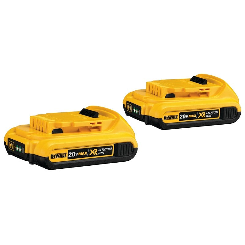 DEWALT DCB203-2 Rechargeable Battery Pack, 20 V Battery, 2 Ah, 2/PK