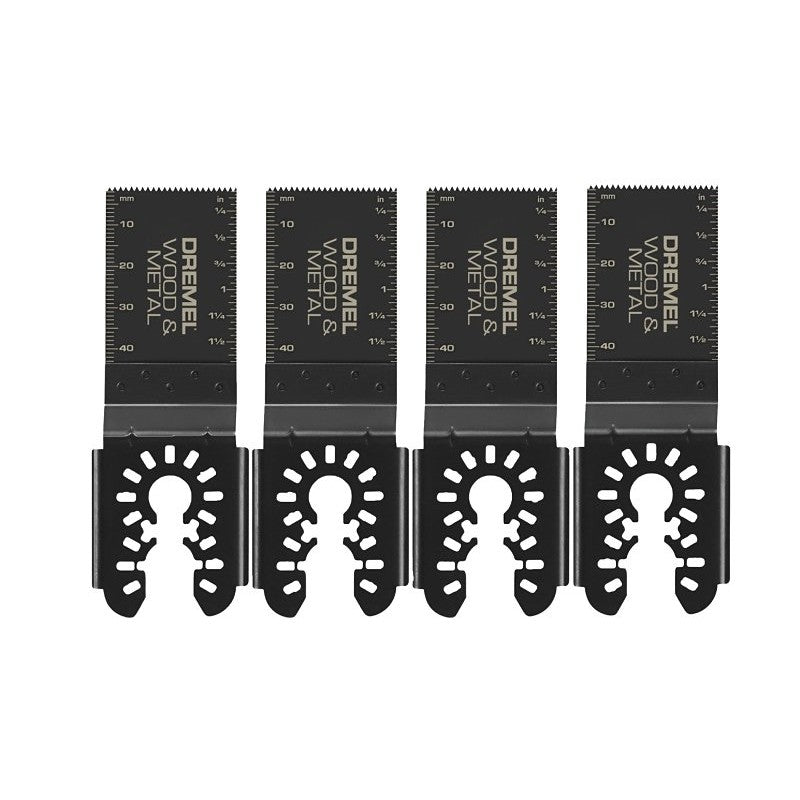 Dremel MM482BU-4 Oscillating Flush Cut Blade, 1-1/4 in, Bi-Metal