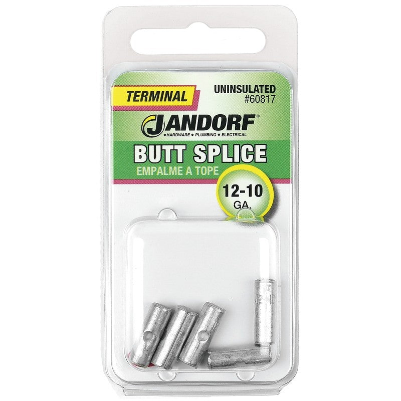 Jandorf 60817 Butt Splice Connector, 12 to 10 AWG Wire, Copper Contact