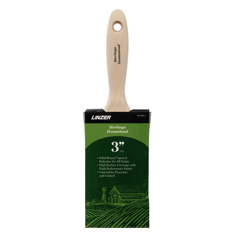 Linzer Pro Maxx 1760-3 Varnish/Wall Brush, 3 in W, 3 in L Bristle, Polyester Bristle