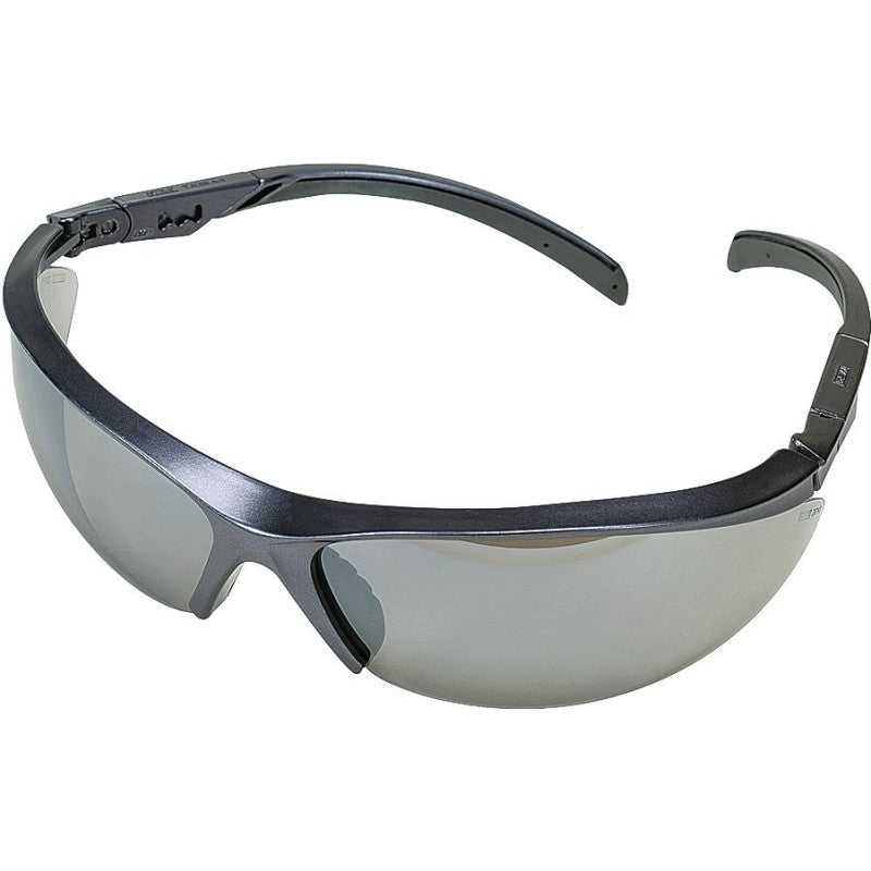 MSA 10083083 Safety Glasses, Anti-Fog Lens, Metal Blue/Gray Frame