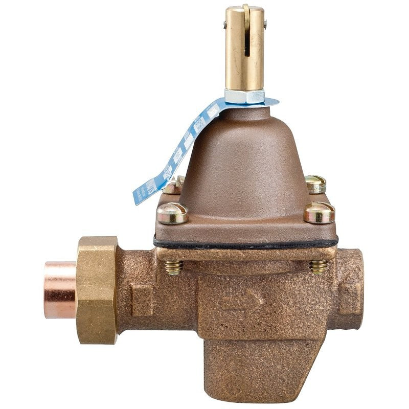 Watts 0950001 Pressure Regulating Valve, 1/2 in Connection, 1/2 in Union Solder Inlet Connection x 1/2 in FIP connection