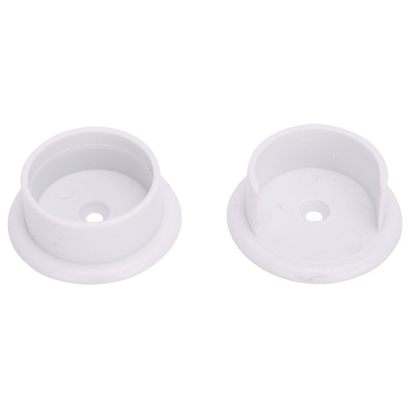 ProSource 23701PHX-PS Closet Pole Socket, Plastic, White