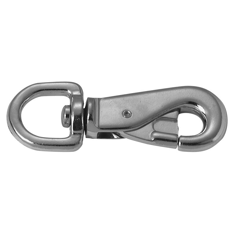 Campbell T7616302 Swiveling Animal Tie Snap, 7/8 in, 150 lb Working Load, Zinc, Nickel