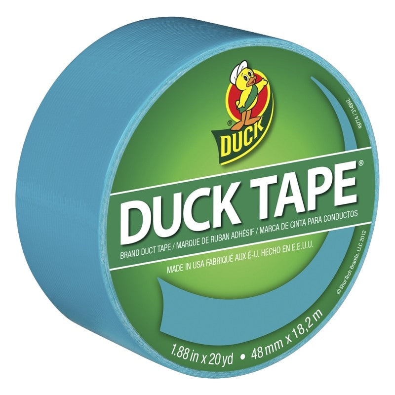Duck 1265020 Duct Tape, Aqua, 8 mil Thick, 20 yd L, 1.88 in W