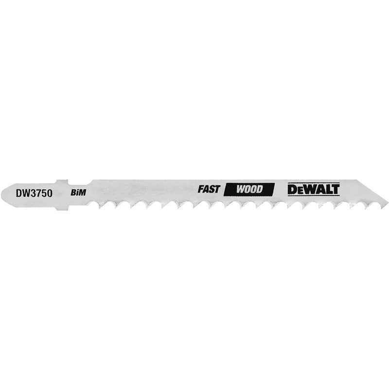 DEWALT DW3750-5 Jig Saw Blade, 4 in L, 1/4 in W