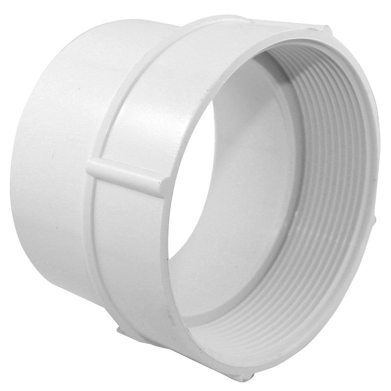 Canplas 414334BC Pipe Adapter, 4 in, FNPT x Hub, PVC
