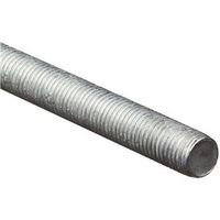 Threaded Steel Rod 7/8 Inch 9 Tpi by 72 Inch Zinc Plated