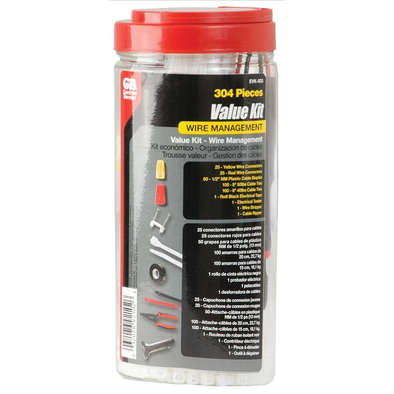 Gardner Bender EVK-003 Electrical Project Kit, Assorted, 304 -Piece