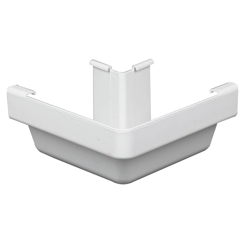 Amerimax M0503 Stair Post, 5 in Gutter, Vinyl, White