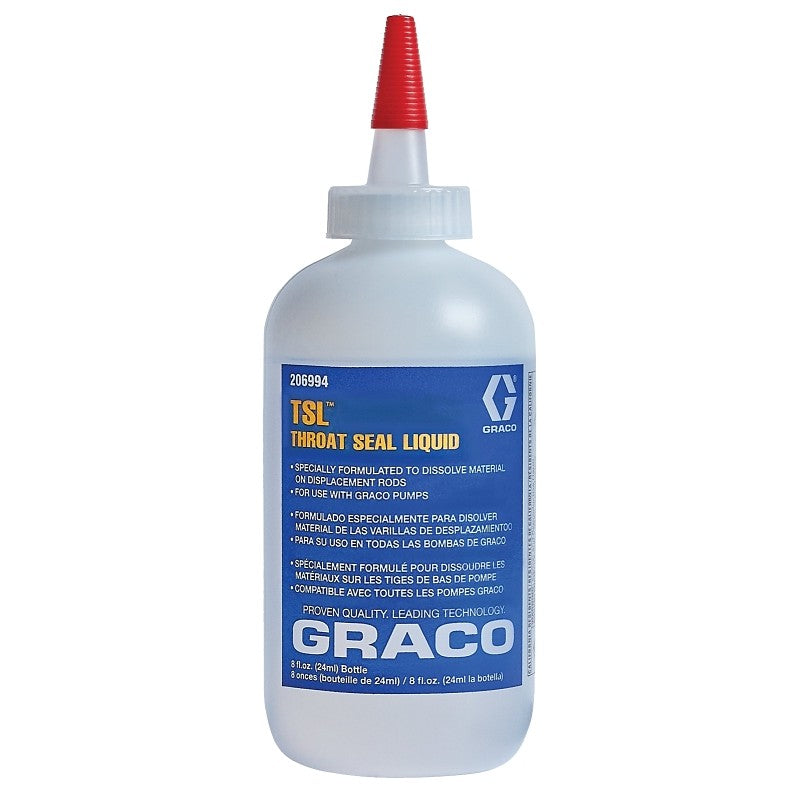 Graco 206994 Throat Seal Liquid, Liquid, Clear, 8 oz, Bottle