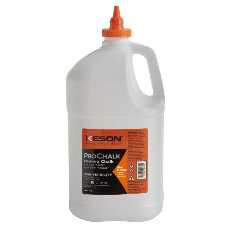Keson PROCHALK Series 105GO Marking Chalk Refill, 5 lb, Glow Orange