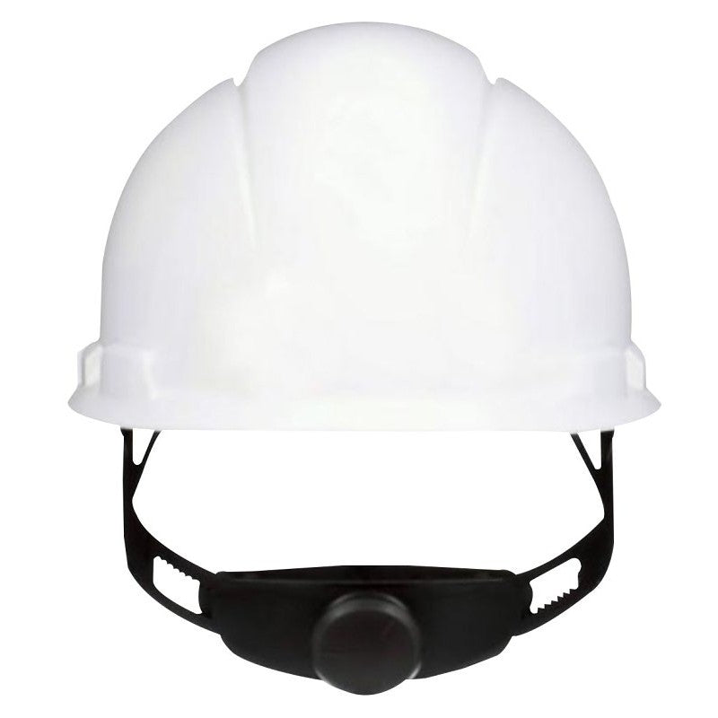 3M SecureFit CHH-R-W6-SL Non-Vented Hard Hat with Ratchet Adjustment, One-Size, 4-Point Ratchet Suspension, White
