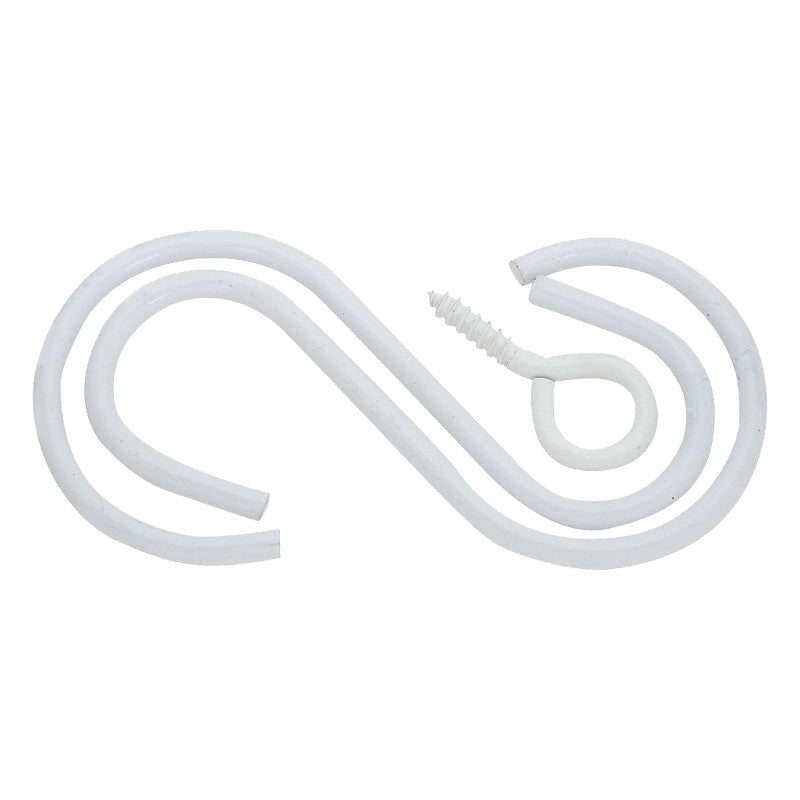 National Hardware V2665 Series N275-131 Extension Hook Kit, 3-1/2 in L, Steel, White