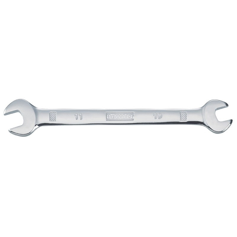 DEWALT DWMT75432OSP Open End Wrench, Metric, 10 x 11 mm Head, 6-5/32 in L, Polished Chrome