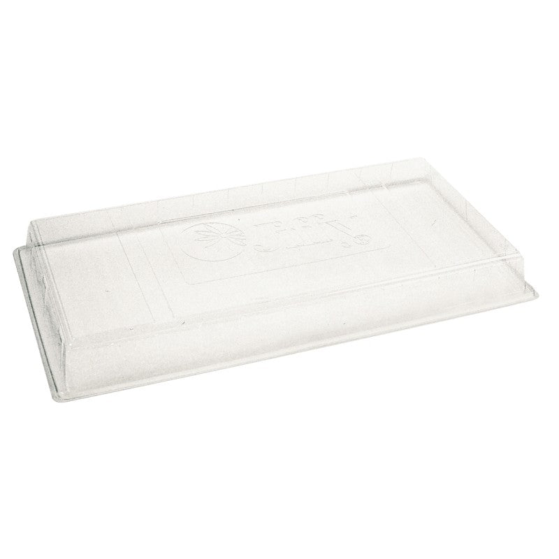 Jiffy TDOME Tray Cover, 11 in L Tray, 22 in W Tray, Plastic, Clear