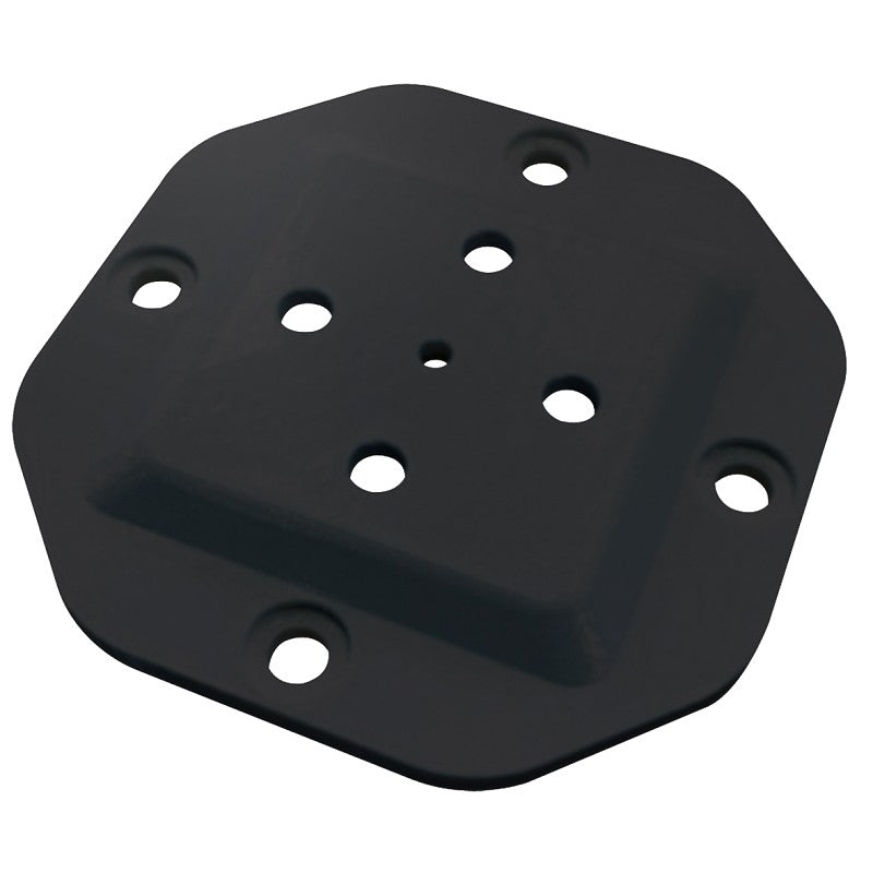 Nuvo Iron HDWPCP4B Wood Post Connector Plate, 1 in H x 5-1/4 in W x 5-1/4 in D Dimensions, 4 x 4 in Column/Post, Steel